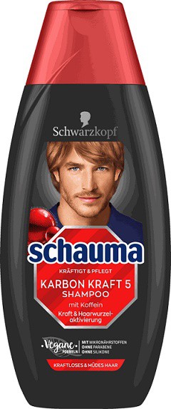 Schauma šampon for men Karbon Kraf 350ml | Kosmetické a dentální výrobky - Vlasové kosmetika - Šampony na vlasy Schauma šampon for men Karbon Kraf 350ml | Kosmetické a dentální výrobky - Vlasové kosmetika - Šampony na vlasy